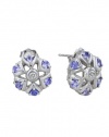 Effy Jewlery 14K White Gold Tanzanite and Diamond Earrings, .84 TCW