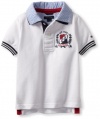 Tommy Hilfiger Boys 2-7 Carl Short Sleeve Polo, Classic White, 3 Regular