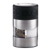 BODUM Twin Dual Salt and Pepper Grinder, Black