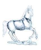 With fierce red eyes and a sturdy gait, the Swarovski Stallion commands attention. A magnificent gift for any admirer of these extraordinary beasts. 5.75 x 5.75.