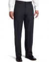 Haggar Mens Flex Gabardine Heather Plain Front Pant