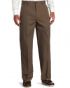 Dockers Men's Mobile Pocket Khaki D4 Relaxed Fit Flat Front Pant