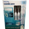 Philips Sonicare CleanCare HX5910 Power Toothbrush with Quadpacer ***Twin Pack*** (2 Handles, 3 Standard brush heads, 2 Charger bases, & 2 Travel cases) PREMIUM EDITION