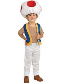 Super Mario Brothers Child's Costume, Toad Costume Super Mario Brothers Child's Costume, Toad Costume