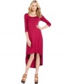 A high-low hem adds a stylish spin to this Kensie maxi dress -- a wardrobe staple!