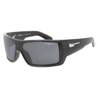 Arnette Men's High Beam Polarized Sunglasses,Gloss Black Frame/Grey Lens,One Size Arnette Men's High Beam Polarized Sunglasses,Gloss Black Frame/Grey Lens,One Size