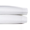 Triple bands of embroidered piping add a sophisticated tailored note to this sleek pillowcase.