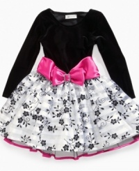 Your little girl will look like a princess in this striking stunner by Bonnie Jean. Your little girl will look like a princess in this striking stunner by Bonnie Jean.