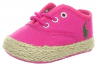 Ralph Lauren Layette Bowman Lace Espadrille,Bright Blush,2 M US Infant Ralph Lauren Layette Bowman Lace Espadrille,Bright Blush,2 M US Infant
