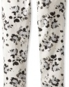 Pinc Premium Girls 7-16 Metallic Skinny, White/Black, 12