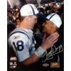 Steiner Sports NFL Tony Dungy SB XLI Close up view with Peyton Manning Autographed 8-by-10-Inch Photograph