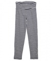 GUESS Kids Girls Big Girl Stripe Flare Leggings, STRIPE (7/8)