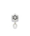 A cultured freshwater pearl dangles from a sterling silver flower to mark June birthdays. Donatella is a playful collection of charm bracelets and necklaces that can be personalized to suit your style! Available exclusively at Macy's.