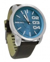 Diesel Blue Dial Brown Leather Strap Mens Watch DZ1512