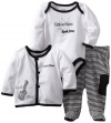 Calvin Klein Baby-boys Newborn Jacket with Bodysuit And Footed Pant