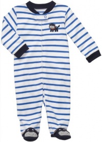 Carter's Smiley Pup Coverall (Sizes NB - 9M) - white/royal blue, 9 months Carter's Smiley Pup Coverall (Sizes NB - 9M) - white/royal blue, 9 months