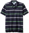 Tommy Hilfiger Boys 8-20 Short Sleeve Adriel Polo, Swim Navy, X-Large