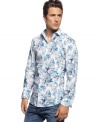 Let your style take root in this floral print shirt from INC International Concepts.