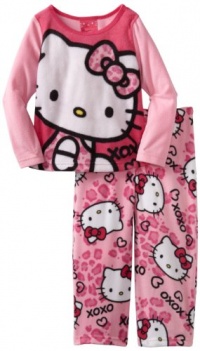 Ame Sleepwear Girls 2-6X Hello Kitty Xoxo Pajama Set, Multi, 6 Ame Sleepwear Girls 2-6X Hello Kitty Xoxo Pajama Set, Multi, 6