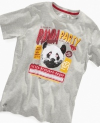 Your little guy will be partying it up with pandas with this cute LRG tee. Your little guy will be partying it up with pandas with this cute LRG tee.