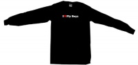 I Heart (Love) Fly Boys Women's Tee Shirt Medium-Black Long Sleeve (regular fit) I Heart (Love) Fly Boys Women's Tee Shirt Medium-Black Long Sleeve (regular fit)