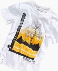 The great outdoors. Turn over a new leaf of his style with this LRG graphic tee. The great outdoors. Turn over a new leaf of his style with this LRG graphic tee.