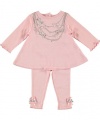 Guess Shimmery Jewels 2-Piece Outfit (Sizes 0M - 9M) - pink, 3 - 6 months