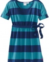 Roxy Kids Girls 7-16 Wind Chill Knit Dress, Current Blue Stripe, Large