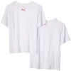 Puma Boys 8-20 Crew Ss 2 Pair Pack,White/Red,M(8-10)