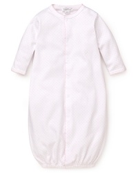 Gathered at the hem to keep their tiny feet cozy and safe, this super soft cotton gown converts to a cocoon for seamless play-to-nap transitions. Gathered at the hem to keep their tiny feet cozy and safe, this super soft cotton gown converts to a cocoon for seamless play-to-nap transitions.