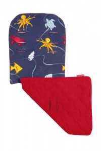 Maclaren Reversible Seat Liner, Medieval Blue/Scarlet Maclaren Reversible Seat Liner, Medieval Blue/Scarlet