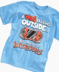 What your player wants to wear when he's forced to be AFK (Away From The Keyboard): this Mad Engine T-Shirt with its game-themed graphic. What your player wants to wear when he's forced to be AFK (Away From The Keyboard): this Mad Engine T-Shirt with its game-themed graphic.
