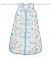 aden + anais Cozy Slumber Muslin Four Layer Sleeping Bag, Star Bright - Blue Spots, Small