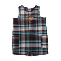 Carter's Boys Everyday Easy Plaid 'Monkey' Romper (18 Month)