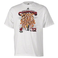 Miami Heat adidas Youth Parade Caricature 2012 NBA Finals Champions T-Shirt Miami Heat adidas Youth Parade Caricature 2012 NBA Finals Champions T-Shirt
