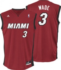 NBA Miami Heat Dwayne Wade #3 Youth Replica Alternate Jersey, Red NBA Miami Heat Dwayne Wade #3 Youth Replica Alternate Jersey, Red
