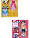 3 Item Bundle: Melissa & Doug Princess Elise Magnetic Dress-Up + Magnetic Pretend Play Julia MD3553/3546 + Coloring Activity Book