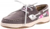 Sperry Top-Sider Bluefish Boat Shoe (Toddler/Little Kid/Big Kid),Grey/Pink Plaid,5 M US Big Kid