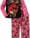 Ame Sleepwear Girls 2-6X Wake Up Angry Bird 2 Piece Pajama Set