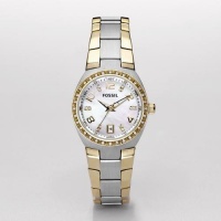 Fossil Women's AM4183 Two-Tone Quartz Mother-of-Pearl Dial Watch Fossil Women's AM4183 Two-Tone Quartz Mother-of-Pearl Dial Watch