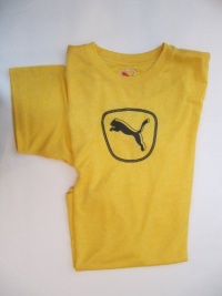 Puma Cool Cell Performance T-Shirt Boys Size Large Lemon Yellow Puma Cool Cell Performance T-Shirt Boys Size Large Lemon Yellow