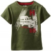 Tommy Hilfiger Boys 2-7 Short Sleeve Arnie Tee, Terrapin Brown, 07 Regular