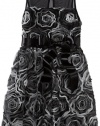 Ruby Rox Kids Girls 7-16 Soutache Illusion Dress, Black/Charcoal, 8