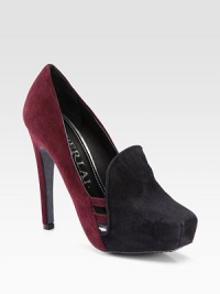 A fresh pop of color brightens this suede platform pump. Self-covered heel, 5 (125mm)Hidden platform, 1 (25mm)Compares to a 4 heel (100mm)Suede upperLeather lining and solePadded insoleMade in Italy A fresh pop of color brightens this suede platform pump. Self-covered heel, 5 (125mm)Hidden platform, 1 (25mm)Compares to a 4 heel (100mm)Suede upperLeather lining and solePadded insoleMade in Italy