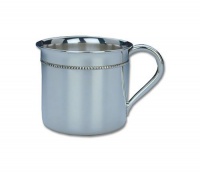 Reed & Barton Sterling Silver 6-Ounce Beaded Child Cup Reed & Barton Sterling Silver 6-Ounce Beaded Child Cup