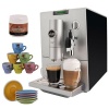 Jura 13442 ENA 5 Black 37oz Espresso Machine + Set Of 6 Espresso Cups & Saucers Tri Color + Accessory Kit