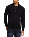 Kenneth Cole Men's Half Zip Mock Neck Sweater