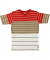 Sean John Bloq T-Shirt (Sizes 8 - 20) - off white/red, 8