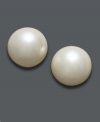 Add shimmering sophistication to your ensemble. Charter Club's chic stud earrings feature simulated plastic pearls (6 mm) in a mixed metal post setting.