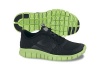 Nike Kids's NIKE FREE RUN 3 (GS) RUNNING SHOES 5 (BLACK/DARK GREY/ELECTRIC GREEN)